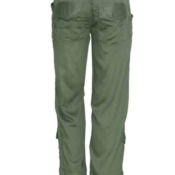 Free People Olive Straight Leg Pants - Picture 5 of 8